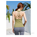 Casco para mujeres sexy sports entrenamiento fitness yoga camisetas